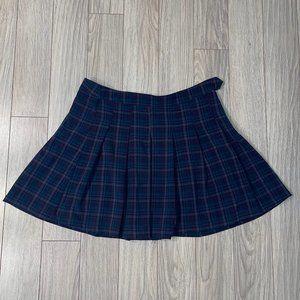 Plaid A-Line Skirt